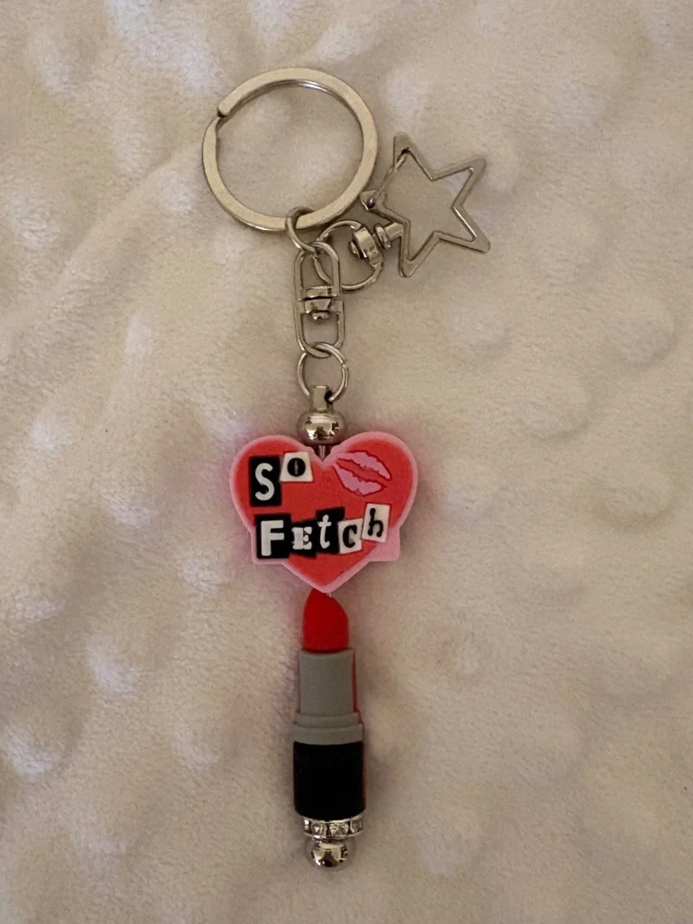 cute handmade so fetch keychain